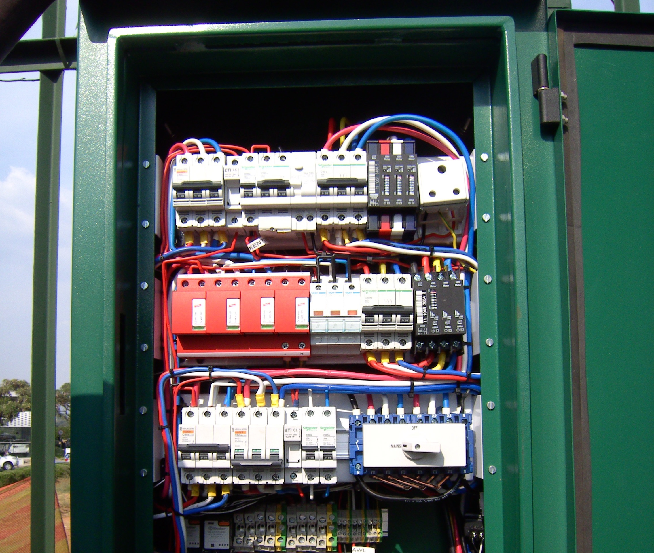 Cell tower distribution board